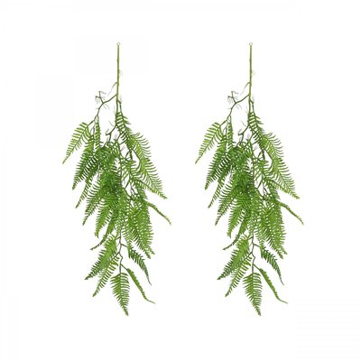 Chute plante artificielle de fougère 100cm lot de 2 LIGNE DECO