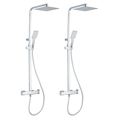 Lot de 2 colonnes de douche avec mitigeur, STUDIO SENSEA
