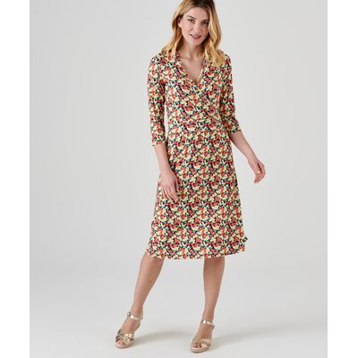 Robe effet cache-coeur fleurie DAMART