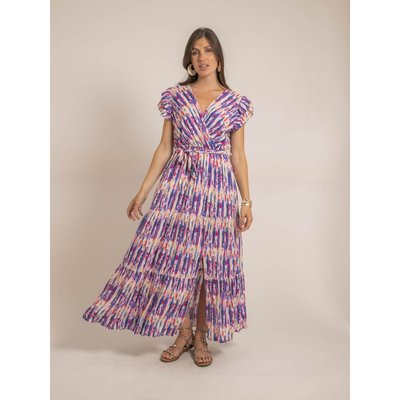 Robe Longue Cache-coeur Tie And Dye Igaya DONA LISA