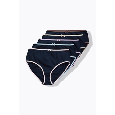 Lot de 5 culottes midi, liserés de couleur ULLA POPKEN