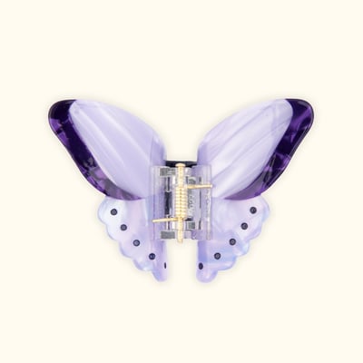 Pince à cheveux PAPILLON MAUVE COUCOU SUZETTE