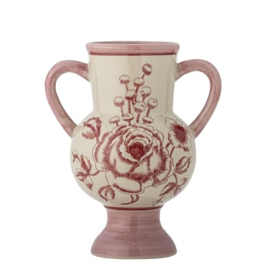 Vase poignées grès floral  Alea BLOOMINGVILLE