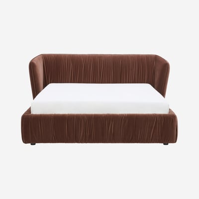 Lit en tissu plissé EVORA HABITAT
