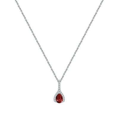 Collier en argent 925 et oxyde de zirconium CLEOR