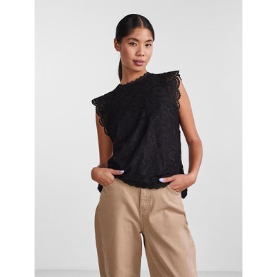 Ärmellose Spitzenbluse PIECES