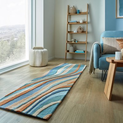 Tapis de couloir en laine ABSTRACT FLOW FLAIR RUGS