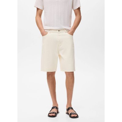 Bermuda en jean relaxed-fit MANGO MAN