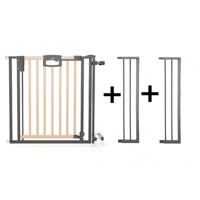 Barrière d'escalier à pression Easylock Plusbois/métal 116 cm 124,5 cm GEUTHER