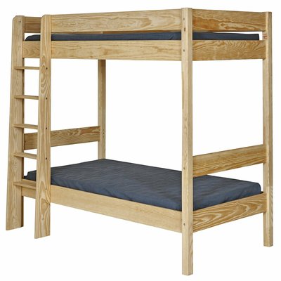 Pack lit superposé avec matelas Bois massif  CLEM AKITEN RETAIL