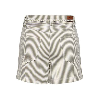 Short Hot Pants MNG Femme - 100% Coton Rayé Bleu Et Blanc - Taille 34 (tour De Taille)