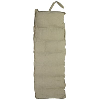 Coussin/Matelas de plage 100% coton à motifs feuilles lin 60x160 THE DECO FACTORY