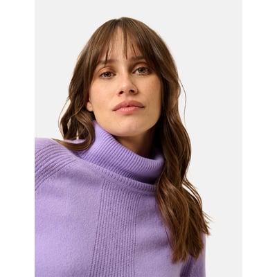 Pull Col Roulé Lavande Lilly JUST CASHMERE