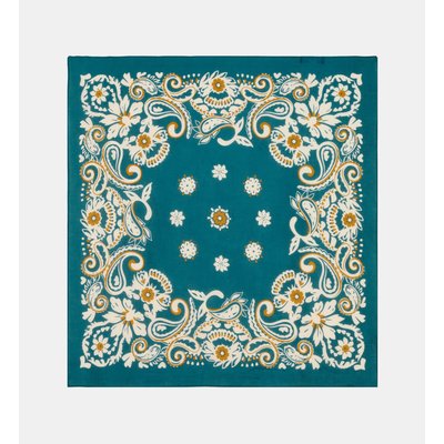 Carré Clelia Ornements Coton Bio GALERIES LAFAYETTE