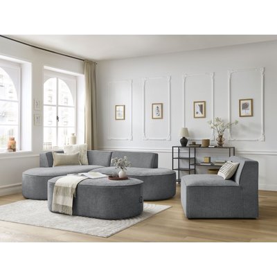 Canapé modulable 6 places en tissu texturé, ROUSSEAU BOBOCHIC