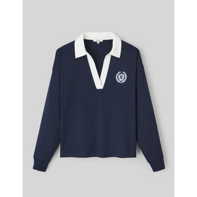 T-shirt col polo broderie poitrine BZB