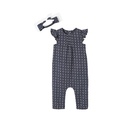 Ensemble combinaison + bandeau imprimés VERTBAUDET