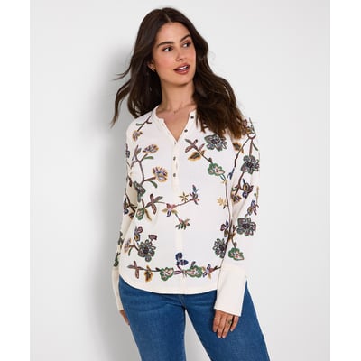 Henley en Jersey Brodé Ellie JOE BROWNS