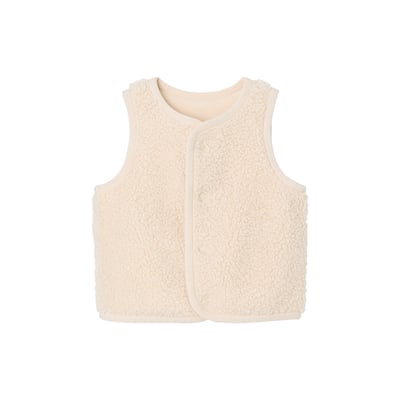 Gilet bébé sans manches en imitation fourrure VERTBAUDET