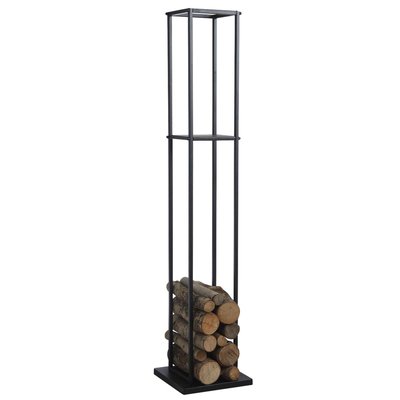 Grand rack à bûches en métal noir AUBRY GASPARD