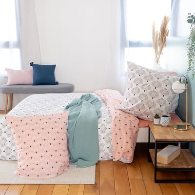 Parure housse de couette en coton imprimée, Mille C DESIGN HOME TEXTILE