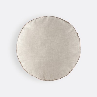 Coussin rond en lin lavé, Onega LA REDOUTE INTERIEURS