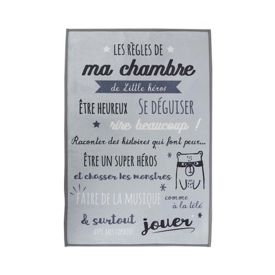 Tapis règles de la chambre enfant 60x90 cm CMP