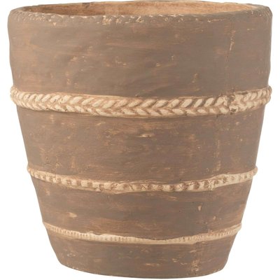 Cache-pot en terre cuite rond, Lafayette RECOLLECTION