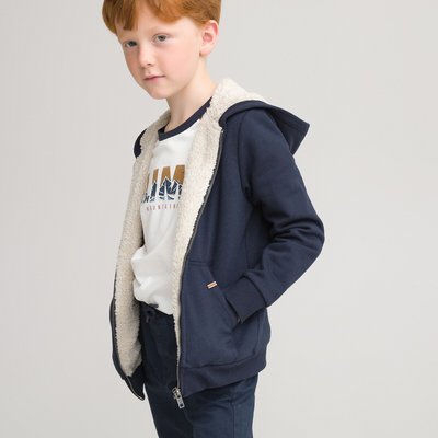Gilet fausse fourrure bleu La Redoute