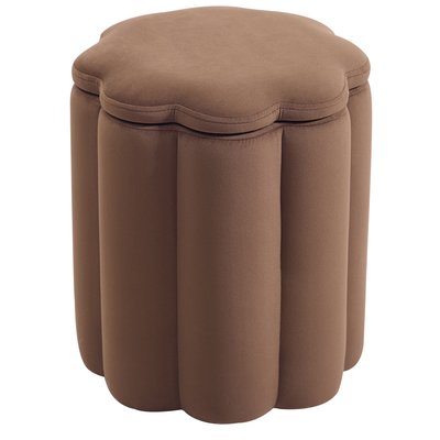 Pouf de salon avec rangement, velours, NIGATA NORDLYS