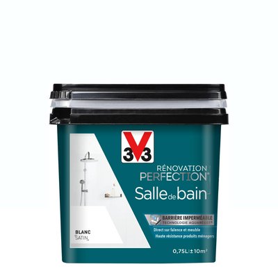 Peinture intérieure Rénovation Perfection® Salle de bain Satin, Les blancs V33