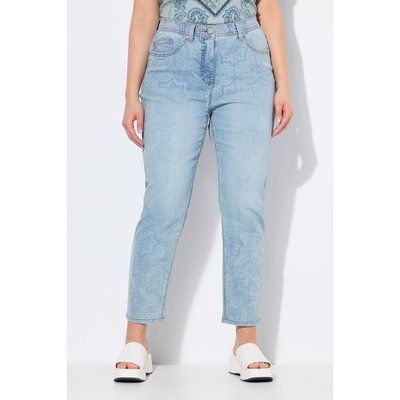 Jean Mom 5 poches, imprimé laser ULLA POPKEN