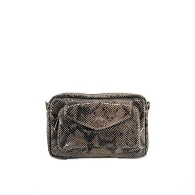 Sac à main trotteur en cuir embossé verni OURASI OH MY BAG