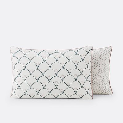 Elka 100% Cotton Percale 200 Thread Count Pillowcase LA REDOUTE INTERIEURS