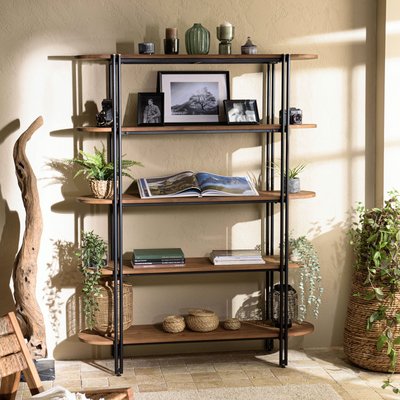 Etagère 5 niveaux en teck massif L140 x H180 cm SWING PIER IMPORT