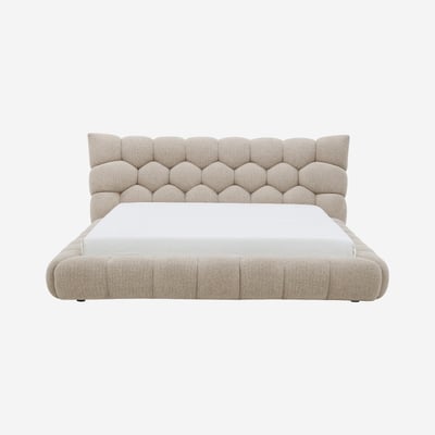 Lit en tissu matelassé CEFALU HABITAT