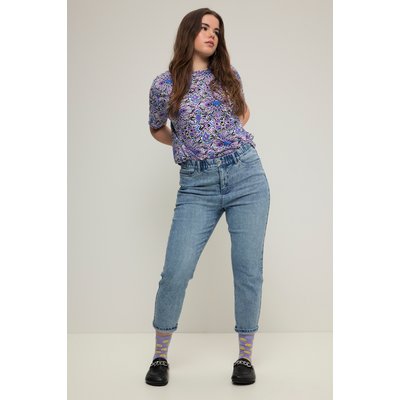 Jean mom avec coutures colorées et coupe STUDIO UNTOLD