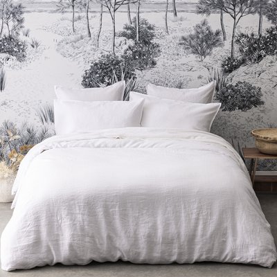 Housse de couette unie en lin lavé, Made in France, NOUVELLE VAGUE ALEXANDRE TURPAULT