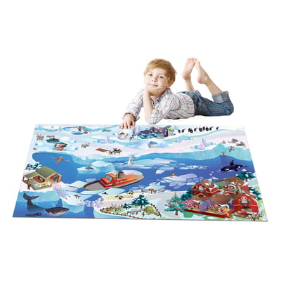 Tapis enfant tissé BANQUISE UN AMOUR DE TAPIS