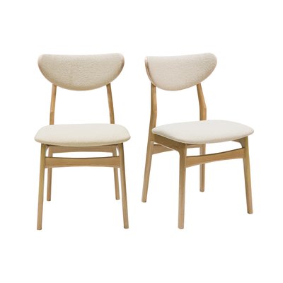 Chaises scandinaves chêne massif (lot de 2) MAYA MILIBOO