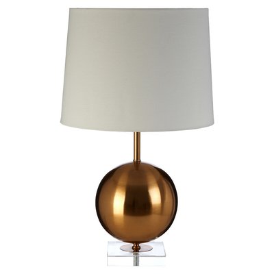Gold Globe and Crystal Glass Contemporary Table Lamp SO'HOME