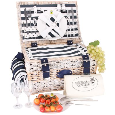 Panier pique-nique Marine 2 pers LES JARDINS DE LA COMTESSE