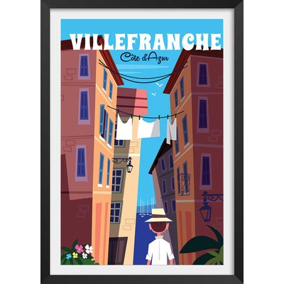 Affiche Villefranche Sur Mer HEXOA