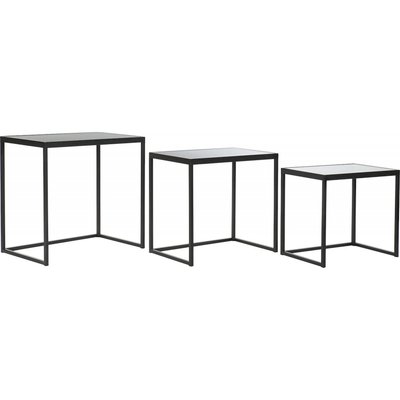 Tables gigognes métal et verre, Loft RECOLLECTION