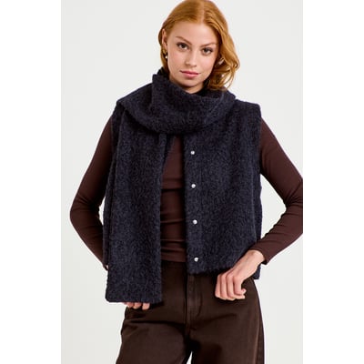 Veste droite sans manches col américain CACHE CACHE