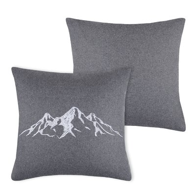 Coussin brodé montagne LOVELY CASA