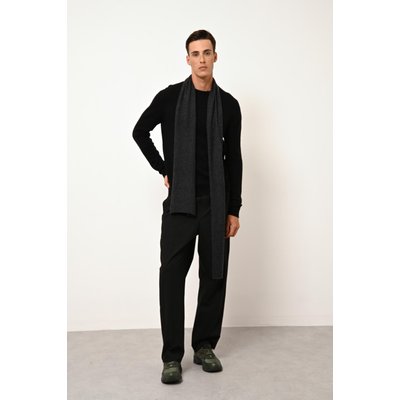 Pull Col Rond Noir Howard JUST CASHMERE