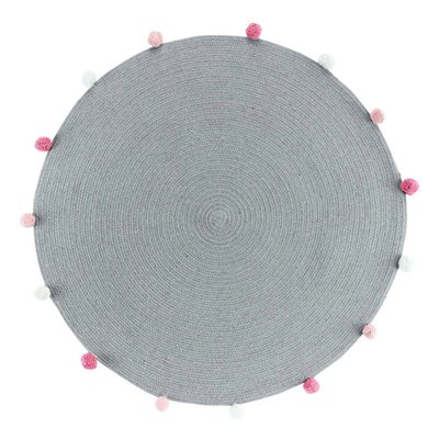 Tapis Rond Pompons 90  Pompomparty DECORATIE
