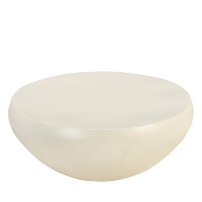 Table basse ronde finition béton ø90cm - Mineral DRAWER