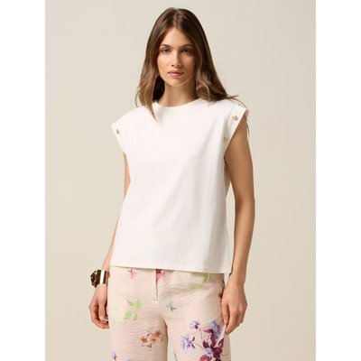 T-shirt réalisé en jersey stretch OLTRE